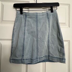 Free People Denim mini skirt